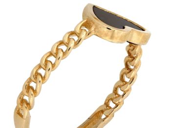 złoty pierścionek z sercem, pierścionek z onyksem, czarny onyks pierścionek, pierścionek damski złoty, pierścionek walentynkowy, biżuteria z motywem serca, kolekcja Amore, pierścionek na prezent4.jpg